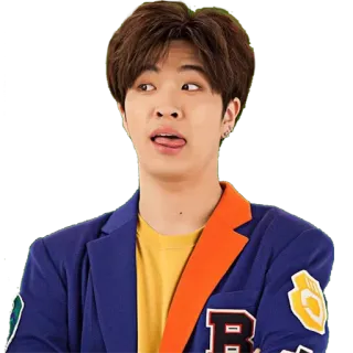 😜 kpop, asian, man, tongue, funny face, singer telegram sticker