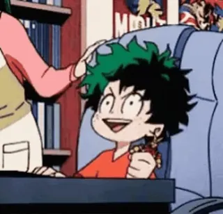 😀 Izuku Midoriya My Hero Academia Anime, My Hero Academia, Izuku Midoriya, Deku, Personnage, Fanart whatsapp sticker