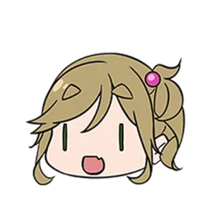 🏕 จิบิ, อนิเมะ, การ์ตูน, น่ารัก, สติกเกอร์ telegram sticker