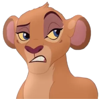 😒 Zira The Lion King II: Simba's Pride zira, le roi lion, disney, dessin animé, personnage telegram sticker