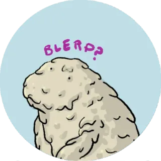 🍞 BLERD? наклейка, капля, монстр, смешной whatsapp sticker
