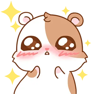 😍 criceto, carino, animale, adesivo, kawaii, animale domestico, roditore telegram sticker