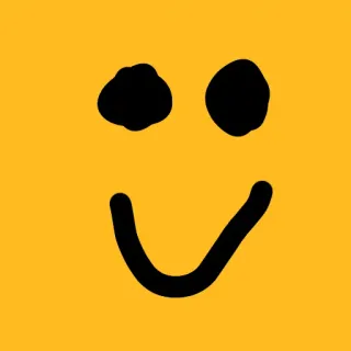 🙂 Smiley, Feliz, Emoji, Desenho animado, Amarelo telegram sticker