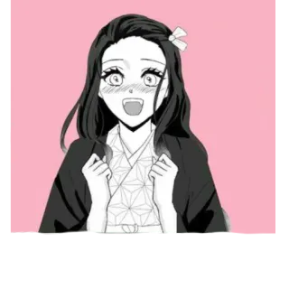 🌸 Nezuko Kamado Demon Slayer 네즈코, 귀멸의칼날, 애니메이션, 만화, 소녀, 귀여운, 일본 telegram sticker