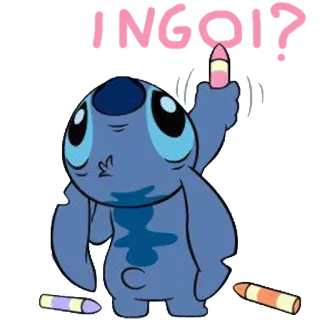 🐨 Stitch Lilo & Stitch I NOO!? cartoon, character, stitch, lilo and stitch, disney telegram sticker