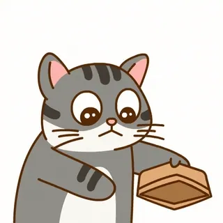👛 cat, litterbox, pet, animal, cartoon, cute telegram sticker