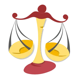 ♎️ balanza, justicia, equilibrio, ley, zodiaco, libra telegram sticker