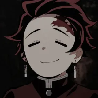 😅 Tanjiro Kamado Demon Slayer anime, character, smile, manga, demon slayer, tanjiro kamado whatsapp sticker