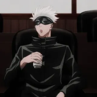 👀 Gojo Satoru Jujutsu Kaisen Anime, Gojo, Gojo Satoru, Jujutsu Kaisen, Personnage telegram sticker