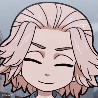 ☺️ gxccltete anime, cartoon, character, smiling, fanart whatsapp sticker
