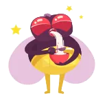 🤩 苍蝇, 吃, 卡通, 食物, 可爱, 昆虫 whatsapp sticker