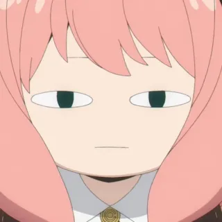 🥜 Anya Forger Spy x Family anime, spy x family, anya forger, śmieszne, mem telegram sticker