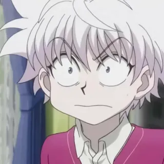🌑 Killua Zoldyck Hunter x Hunter 애니메이션, 소년, 헌터, 키르아, 조르딕 telegram sticker