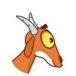 🤝 goat, animal, cartoon, funny, sticker telegram sticker
