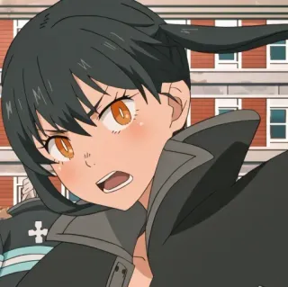 🔥 Maki Oze Fire Force anime, fire force, maki oze, character, girl, illustration telegram sticker