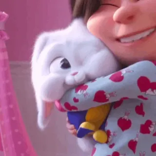 🍬 Snowball The Secret Life of Pets bunny, rabbit, cute, pet, animal telegram sticker