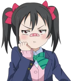 😒 Nico Yazawa Love Live! Anime, Love Live, Słodkie, Nico Yazawa, Kawaii, Naklejka telegram sticker
