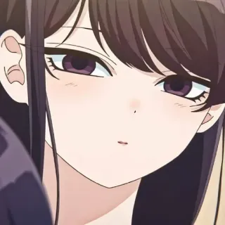 💈 Shouko Komi Komi Can't Communicate Komi Can't Communicate, Сёко Коми, Аниме, Манга, Милая, Девочка telegram sticker