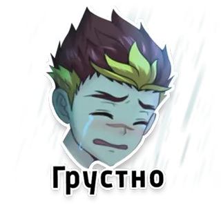 😭 Грустно грустный, плачущий, эмоциональный, лицо telegram sticker