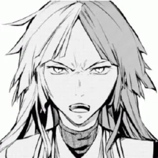 🌟 Anime, Mangá, Bravo, Personagem, Desenho, Retrato whatsapp sticker