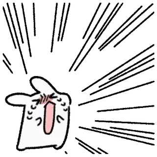 💘 Dibujos animados, Conejo, Lindo, Animal, Expresión, Sticker telegram sticker