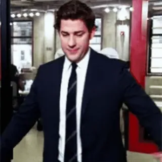 🥳 Jim Halpert The Office Jim Halpert, The Office, TV Show, NBC, Funny, Office Humor, John Krasinski telegram sticker