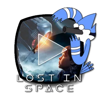 ▶ Mordecai Lost in Space LOST IN SPACE 로스트 인 스페이스, 모데카이, SF, TV 시리즈, 넷플릭스, 카툰 네트워크, 애니메이션 시리즈, SF telegram sticker