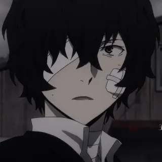 🍷 Osamu Dazai Bungo Stray Dogs Anime, Verbände, Manga, Dazai, Bungo Stray Dogs, Charakter, Porträt telegram sticker