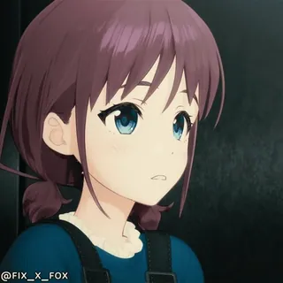 ๐ณ Kiyoka My Happy Marriage anime girl, emotional range, facial expressions, anime style, brown hair, blue eyes, sticker set whatsapp sticker