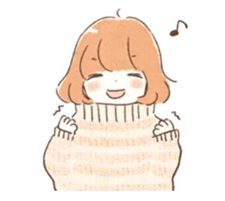 😆 anime, słodkie, kreskówka, dziewczyna, uśmiechnięta telegram sticker