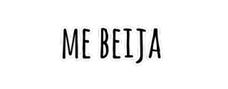 😙 ME BEIJA 키스, 사랑, 로맨틱, 포르투갈어, 문구 telegram sticker