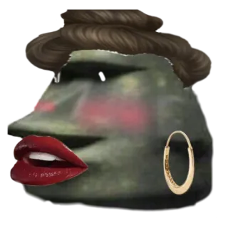 🗿 funny, meme, emoji, humor, digital art, digital sticker telegram sticker