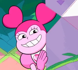 😈 Spinel Steven Universe cartoon, animated, character, pink, Spinel, Steven Universe whatsapp sticker
