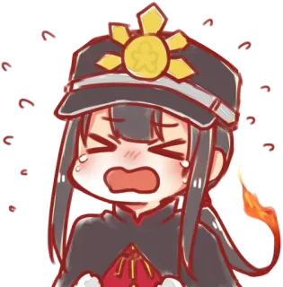 😫 anime, chibi, character, kawaii telegram sticker