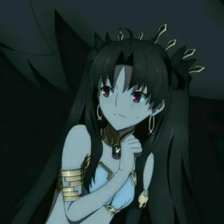 😟 Ishtar Fate/Grand Order Anime, Personaje, Ilustración, Mujer, Arte digital telegram sticker