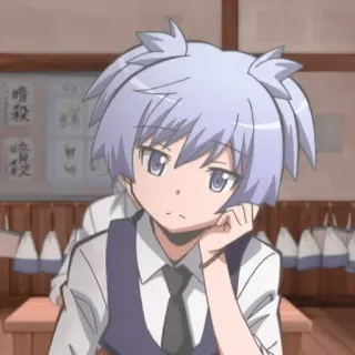 🦕 Nagisa Shiota Assassination Classroom anime, character, nagisa, assassination classroom, manga telegram sticker