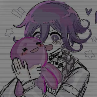 😃 Kokichi Oma Danganronpa V3: Killing Harmony Anime, Manga, Spiel, Oktopus, Süß, Kawaii telegram sticker