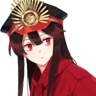 🤔 Hu Tao Genshin Impact anime, video game, genshin impact, hu tao, cute, anime girl, game character telegram sticker