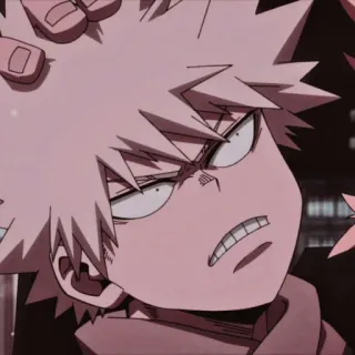💥 Bakugo My Hero Academia anime, manga, bakugo, my hero academia, cartoon telegram sticker