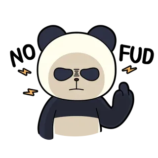 😏 panda, middle finger, rude, offensive, animal, cartoon telegram sticker