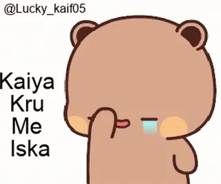 🤦‍♂ Kaiya
Kru
Me
Iska telegram sticker