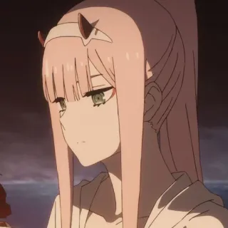 ✨ Zero Two Darling in the Franxx Anime, Zero Two, Darling in the Franxx, Kawaii, Mignon, Manga telegram sticker