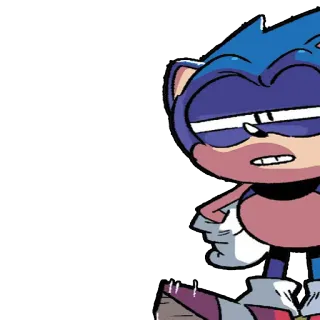 😐 Sonic Sonic the Hedgehog, video game character, cartoon, hedgehog, blue, funny telegram sticker