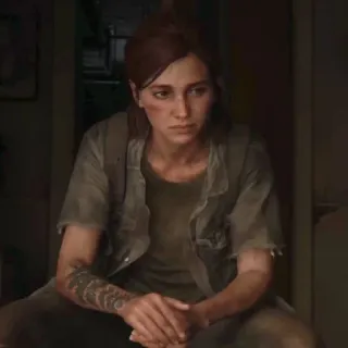 🪶 Ellie Williams The Last of Us Part II элли, игра, видеоигра, персонаж telegram sticker