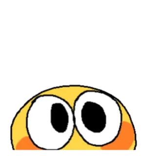 🙂 emoji, olhos, amarelo, rosto telegram sticker