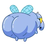 🍑 cartoon, animal, bug, insect, fly, cute telegram sticker