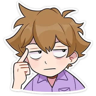 ⭐ Kreskówka, Środkowy palec, Gest, Obraźliwy, Naklejka, Postać telegram sticker