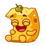 Cheese telegram stickers