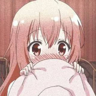 🍁 anime, carino, ragazza, arrossire, kawaii telegram sticker