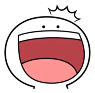 😍 лицо, счастливый, смеющийся, эмодзи, мультфильм, выражение telegram sticker